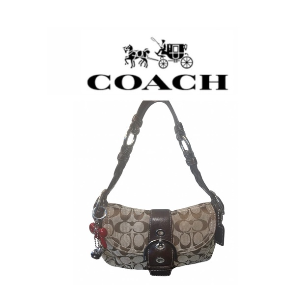 Coach Soho Small Brown Canvas Leather & Signature
C Shoulder Bag - Picture 1 of 14